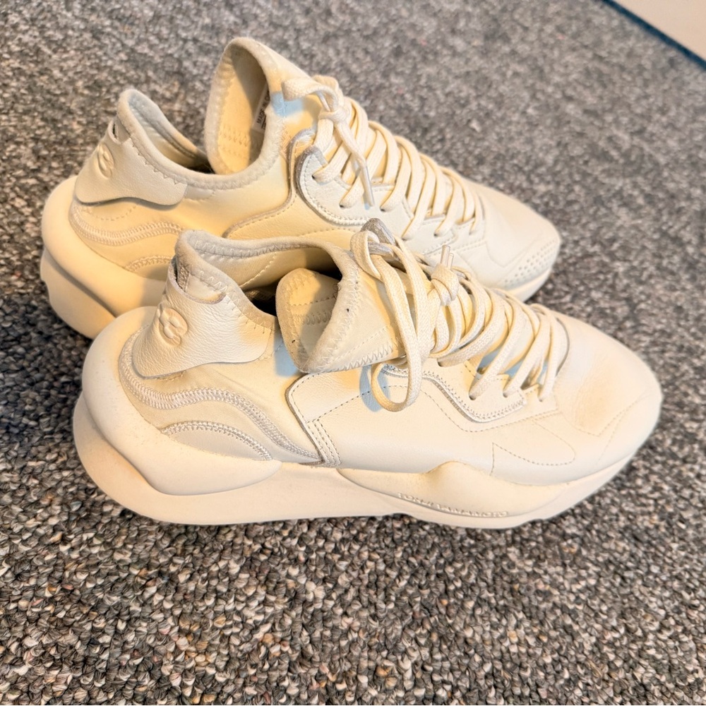 Y-3 + Adidas Cream Sneakers for Effortless Style